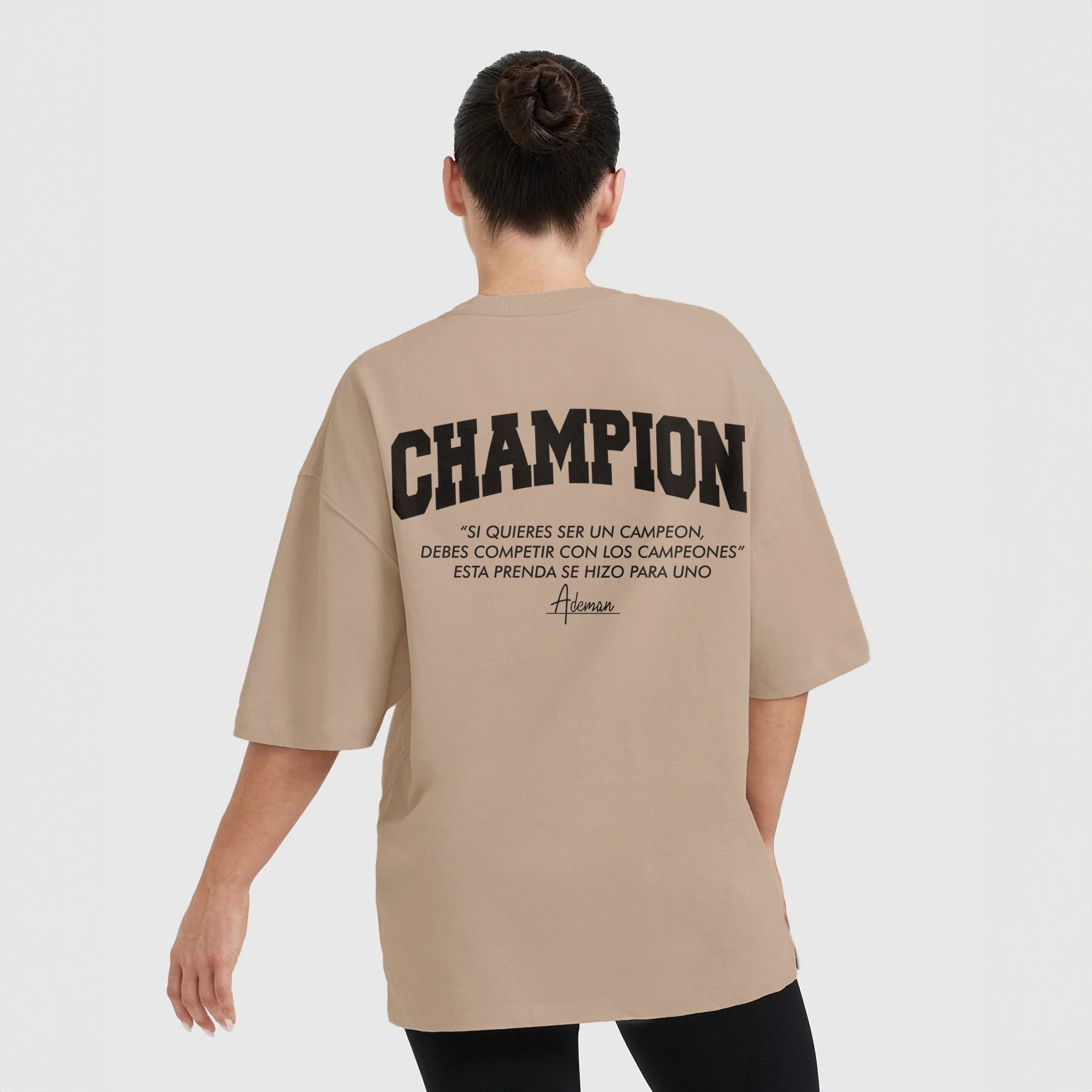 Polera essential oversize champion edition Beige Girls – KUSSI