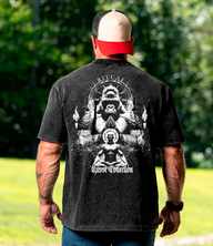 #3 polera premium 240 acid wash ritual - Black