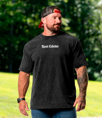 #3 polera premium 240 acid wash ritual - Black