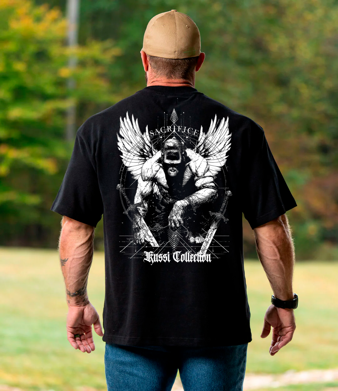 #4 Polera premiun 280 Sacrifice - black