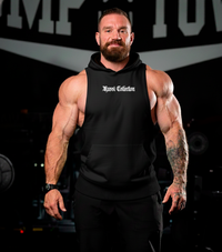 #4 sleeveless hoodie Sacrifice - black