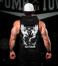 #4 sleeveless hoodie Sacrifice - black