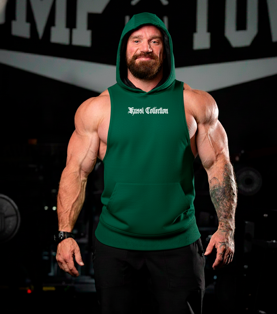 #4 sleeveless hoodie Sacrifice - Green