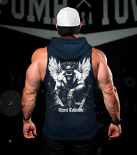 #4 sleeveless hoodie Sacrifice - Navy