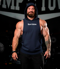 #4 sleeveless hoodie Sacrifice - Navy