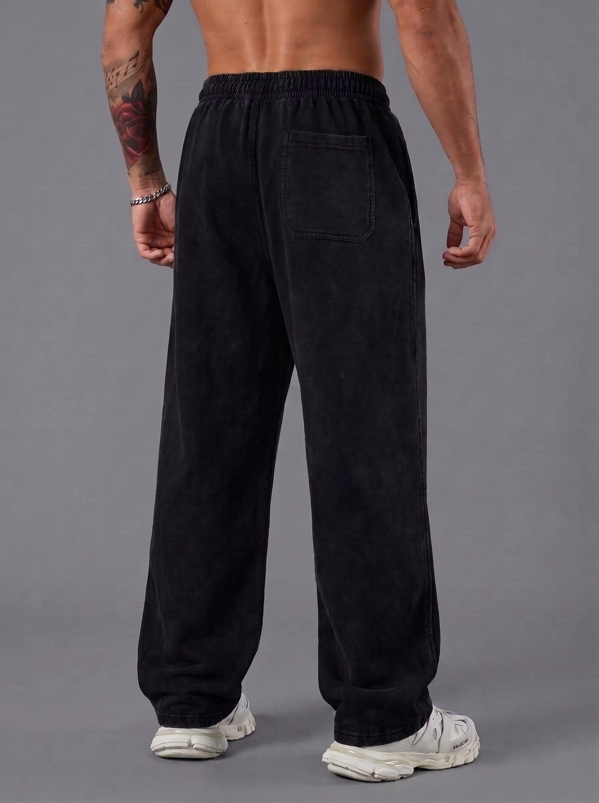 Pantalón Oversize Acid Wash Black Adon | Street Fighter