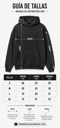Hoodie Boxy Acid Wash Sukuna Black / Jujutsu Kaisen
