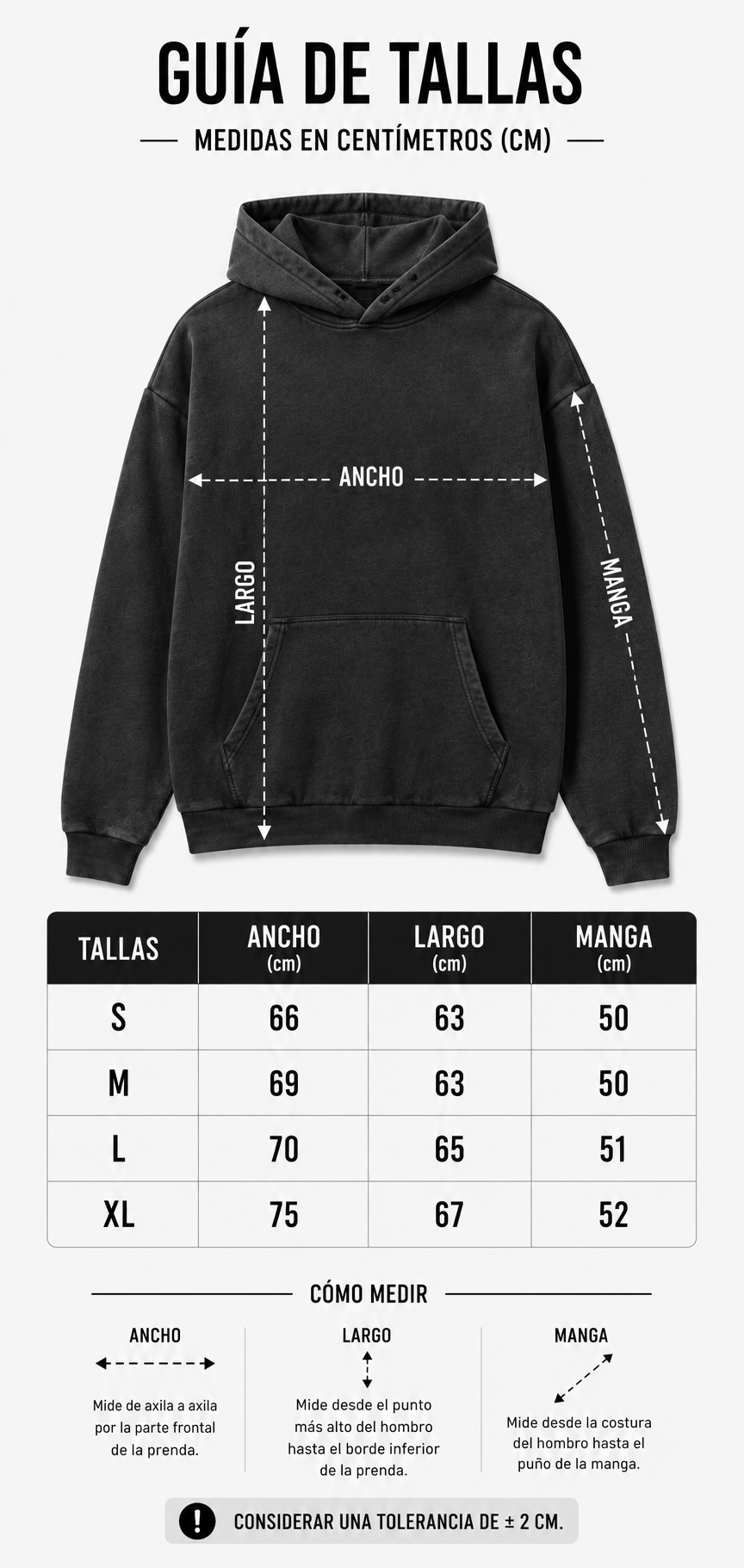 Hoodie Boxy Acid Wash Sukuna Black / Jujutsu Kaisen