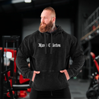 #1 hoodie acid wash basic will power black