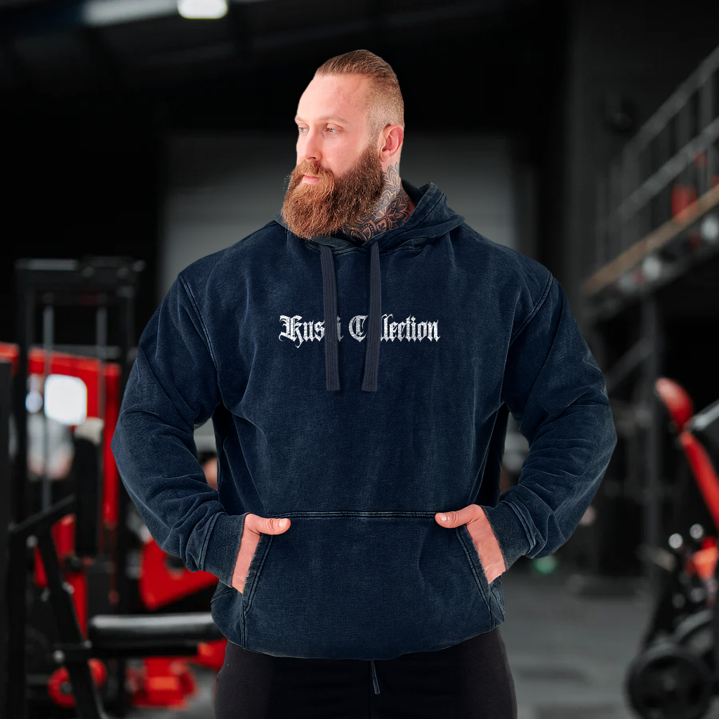 #1 hoodie acid wash will power navy