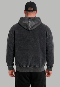 Poleron Zip Essential Acid Wash Black