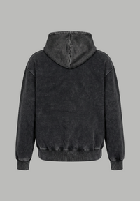 Poleron Zip Essential Acid Wash Black
