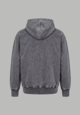 Poleron Zip Essential Acid Wash Gray