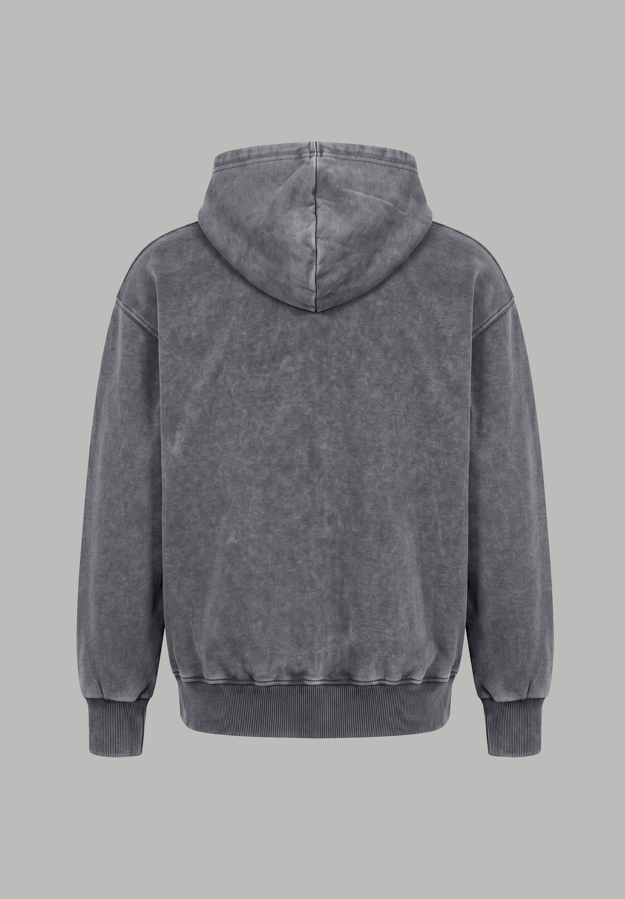 Poleron Zip Essential Acid Wash Gray