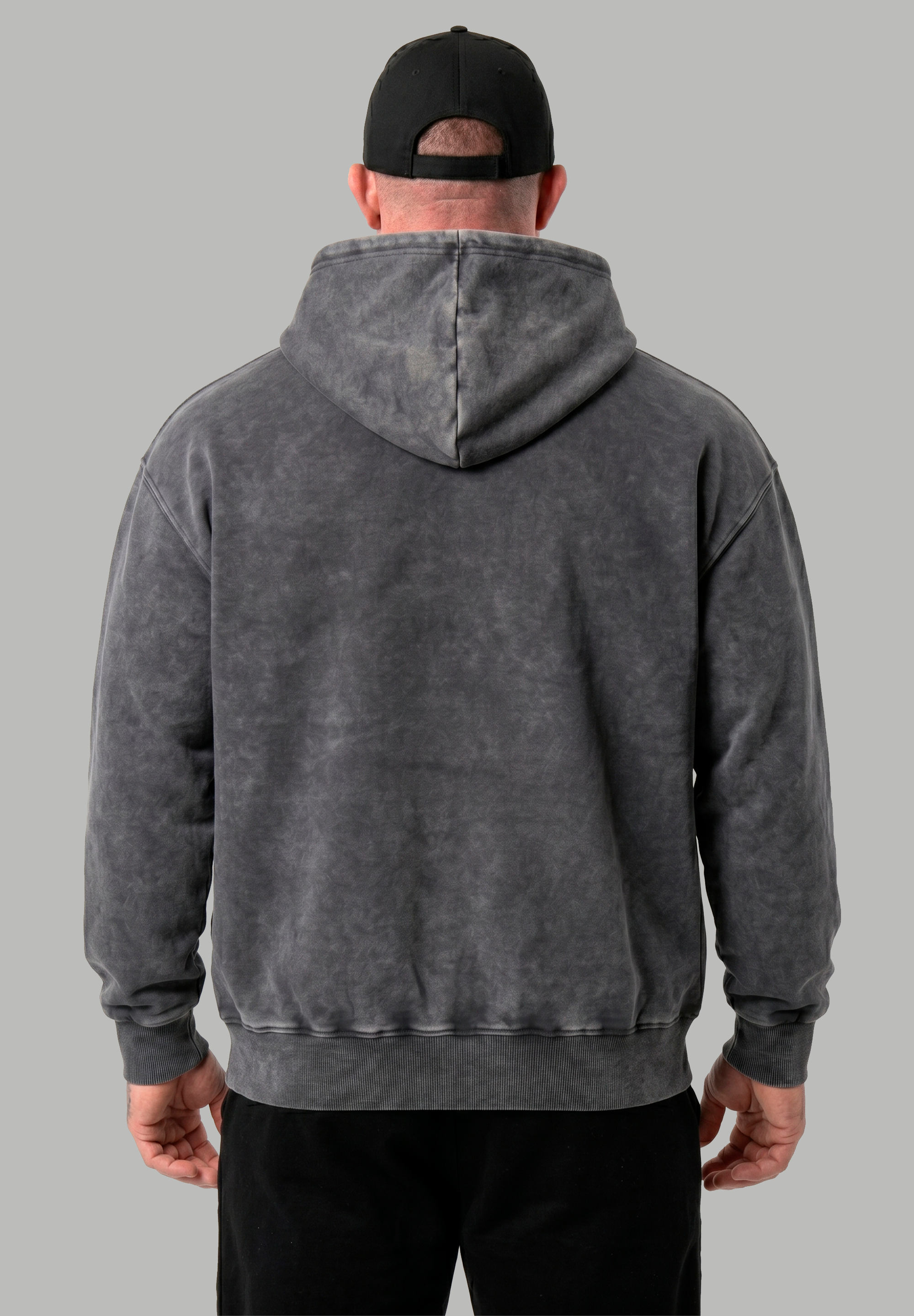 Poleron Zip Essential Acid Wash Gray