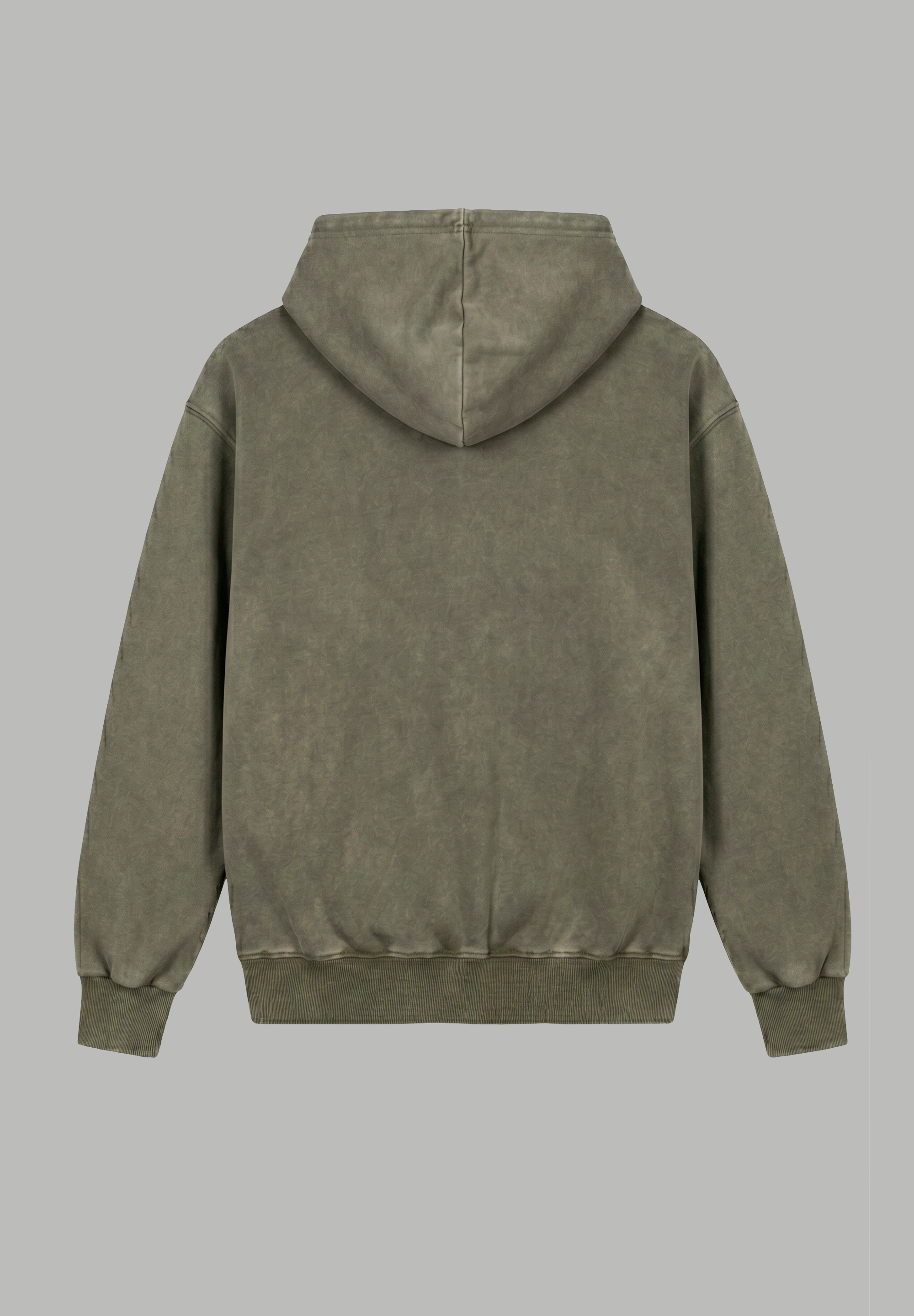 Poleron Zip Essential Acid Wash Green