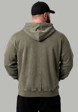 Poleron Zip Essential Acid Wash Green