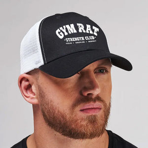 Gorra con detalle de malla | gym rat club black