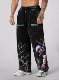 Jogger Oversize Acid Wash  Satoru Gojo Black /Jujutsu Kaisen
