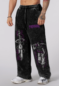 Jogger Oversize Acid Wash Toji Fushiguro Black /Jujutsu Kaisen