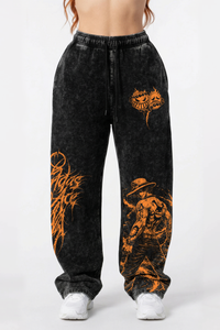 Jogger Oversize Acid Wash Ace Black - Edición Especial