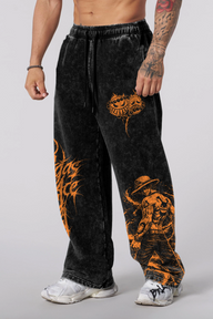 Jogger Oversize Acid Wash Ace Black - Edición Especial