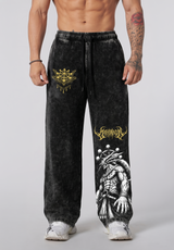 Jogger Oversize Acid Wash Mahoraga Black / Jujutsu Kaisen