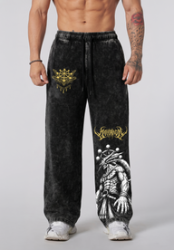 Jogger Oversize Acid Wash Mahoraga Black / Jujutsu Kaisen