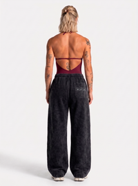 Jogger Oversize Acid Wash Maki Zenin Black- red | Jujutsu Kaisen