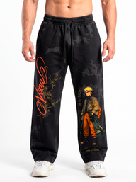 Jogger Oversize Acid Wash Naruto | Black