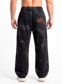 Jogger Oversize Acid Wash Naruto | Black