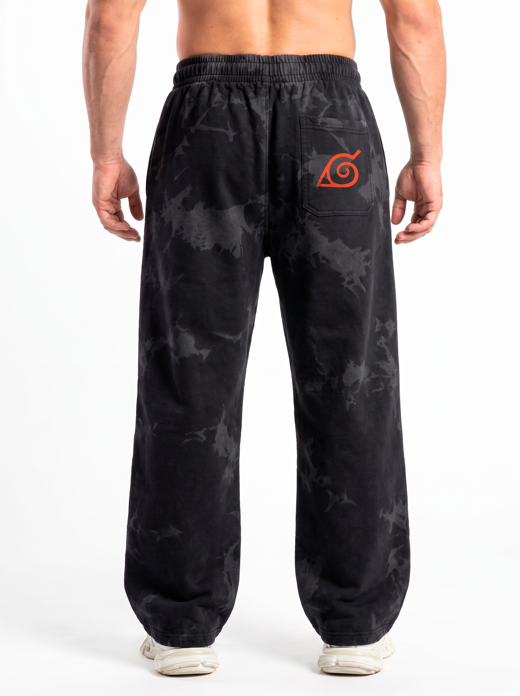 Jogger Oversize Acid Wash Naruto | Black