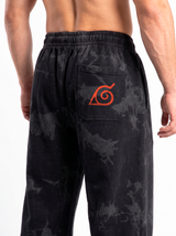 Jogger Oversize Acid Wash Naruto | Black