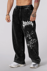 Jogger Oversize Acid Wash Brook Black - Edición Especial