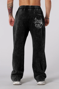 Jogger Oversize Acid Wash Brook Black - Edición Especial