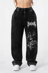 Jogger Oversize Acid Wash Brook Black - Edición Especial