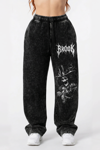 Jogger Oversize Acid Wash Brook Black - Edición Especial