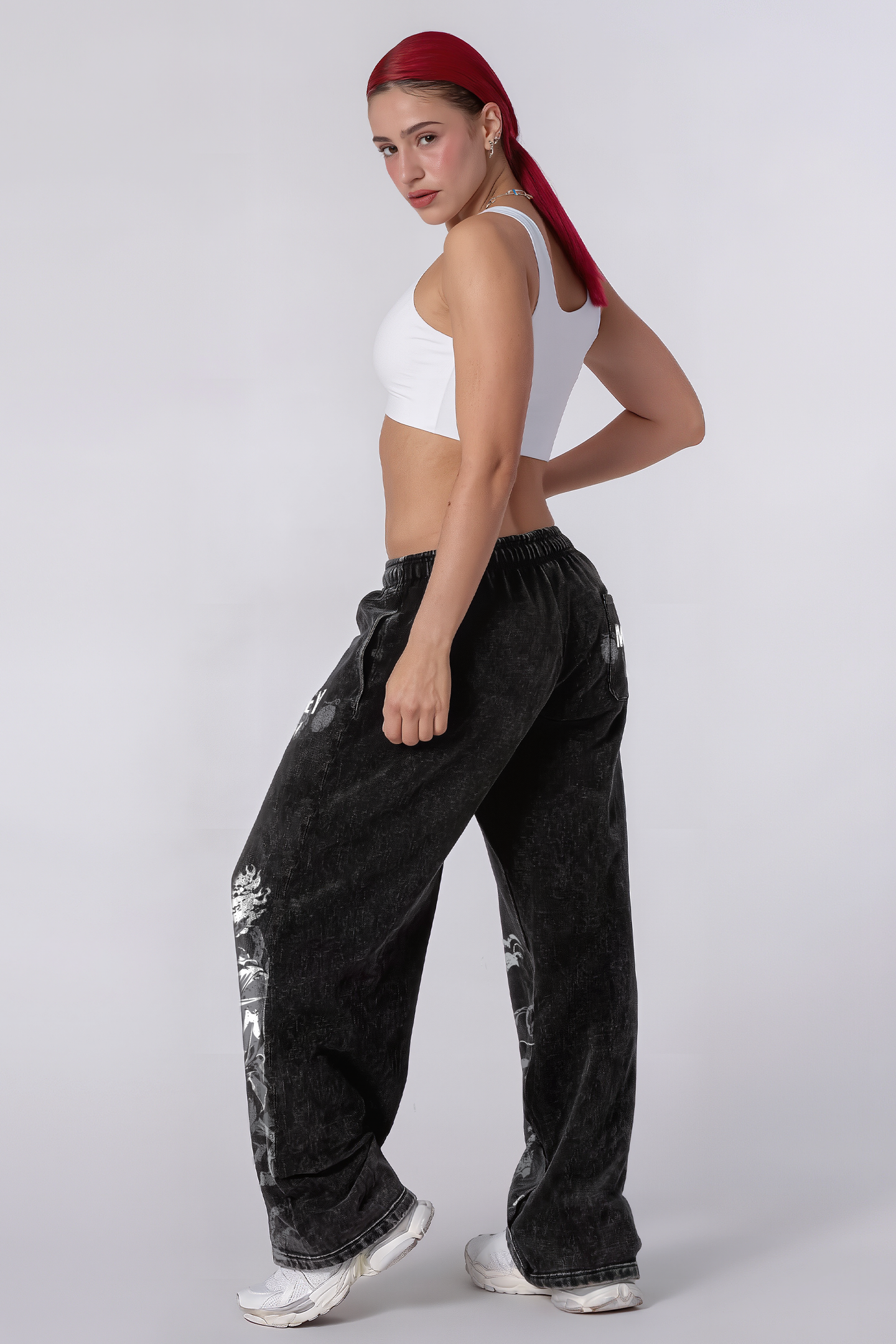 Jogger Oversize Acid Wash Luffy Black girls / Edicion especial