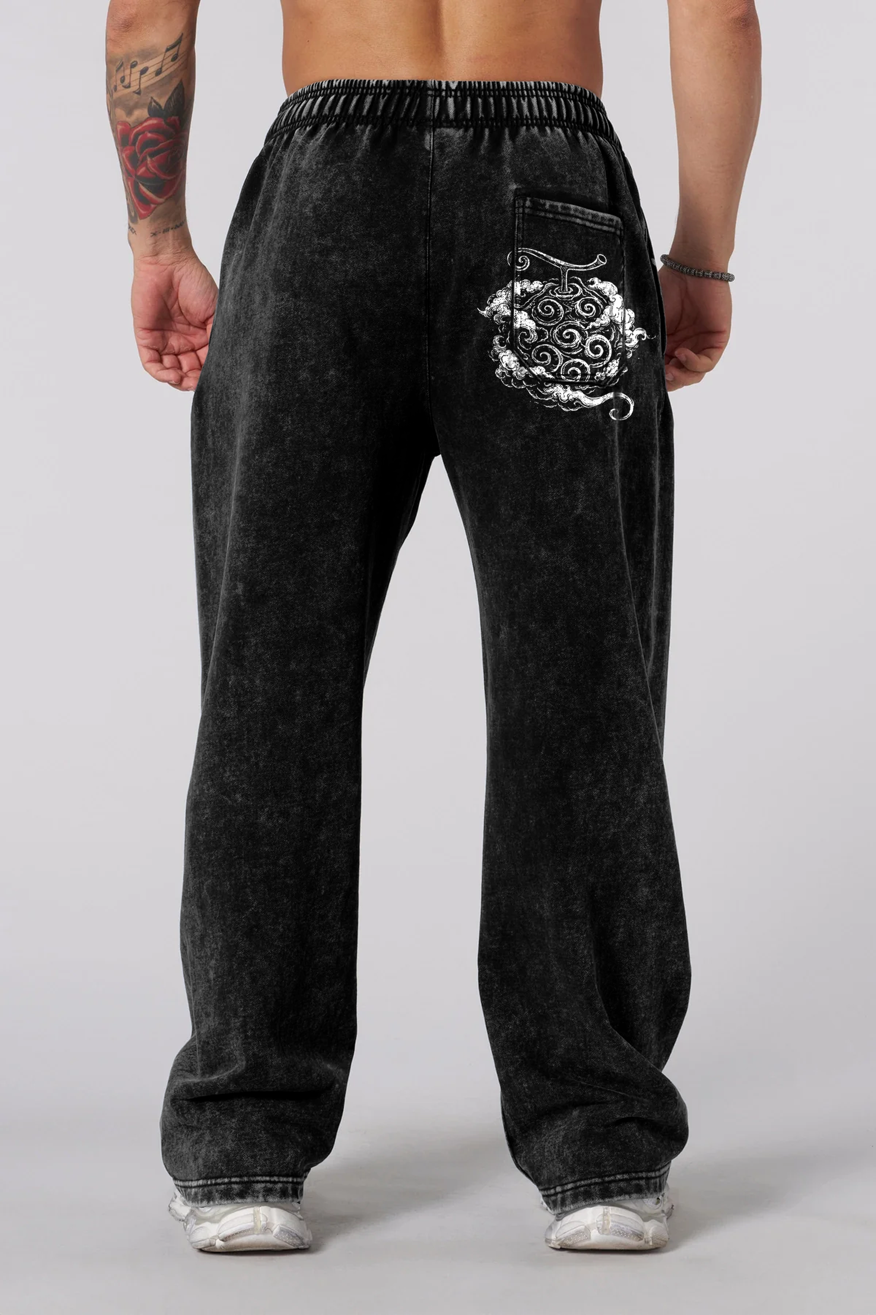 Jogger Oversize Acid Wash Luffy Black / Edicion especial