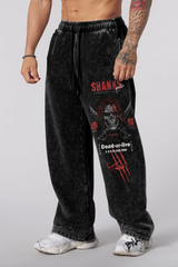 Jogger Oversize Acid Wash Shanks Black – Edición Especial