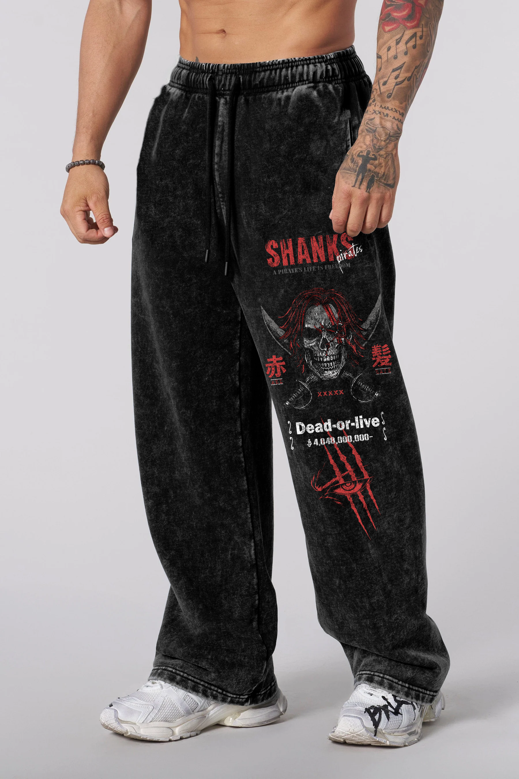 Jogger Oversize Acid Wash Shanks Black – Edición Especial
