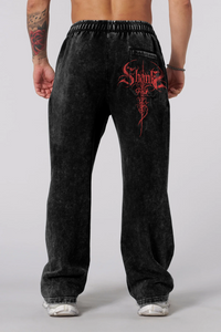 Jogger Oversize Acid Wash Shanks Black – Edición Especial