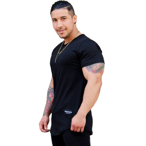 Polera Long Fit / Manga Corta Black