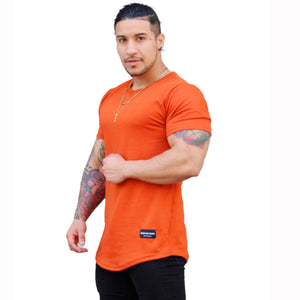 Polera Long Fit / Manga Corta Terracota