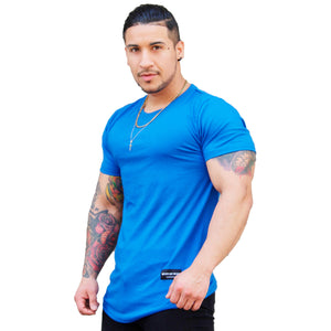 Polera Long Fit / Manga Corta Blue