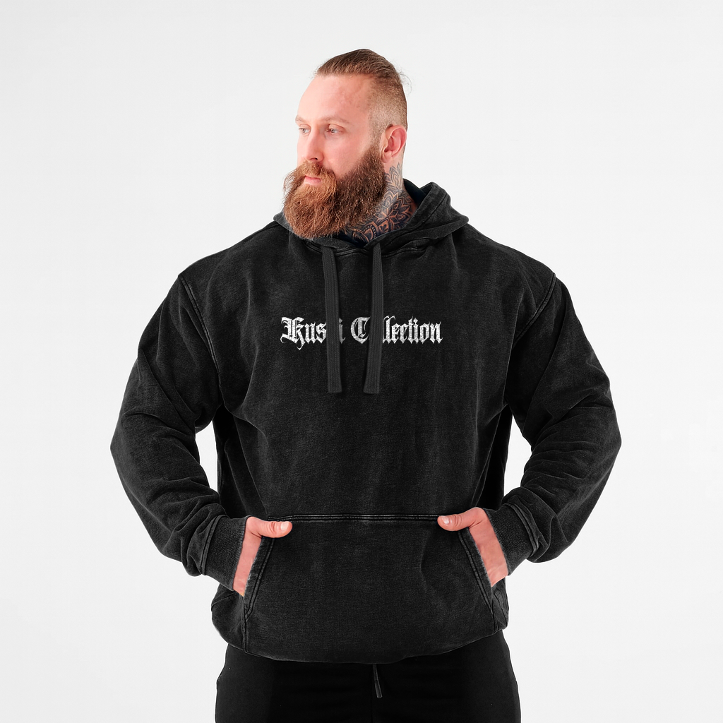 #2 hoodie acid wash basic Discipline black