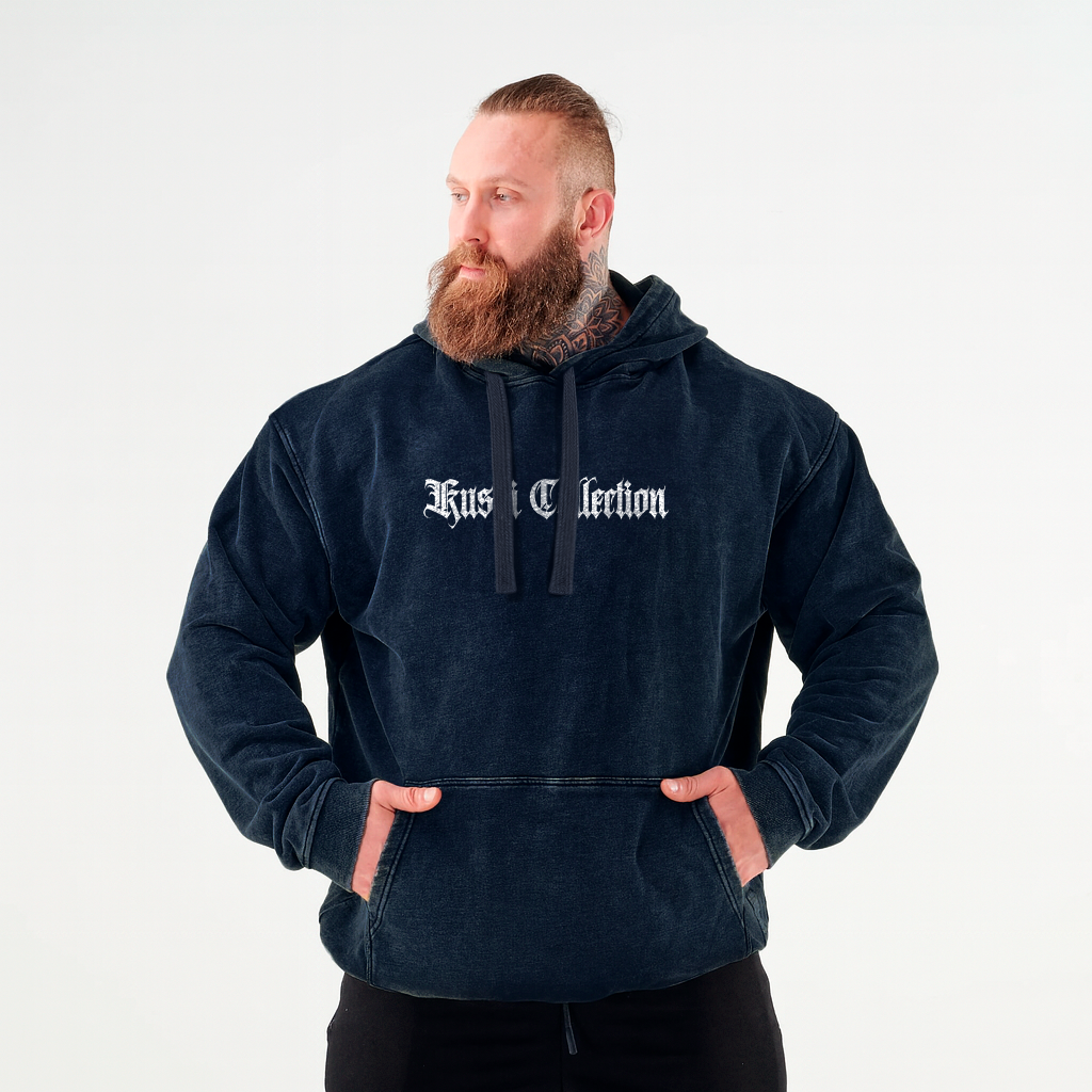 #2 hoodie acid wash basic Discipline Navy