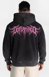 Polerón Acid Wash Negro Doflamingo – Edición Especial