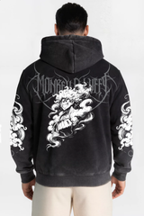 Polerón Acid Wash Negro Luffy Gear 5 – Edición Especial