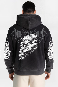 Polerón Acid Wash Negro Luffy Gear 5 – Edición Especial